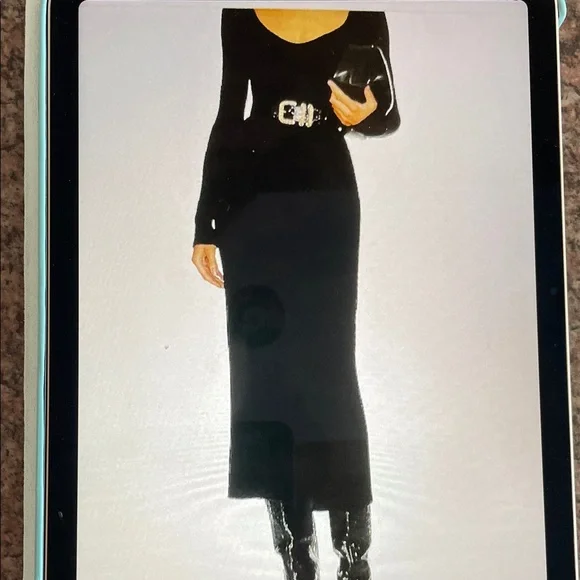 M. 🖤 ENZA COSTA 🖤 Glamourus Black Long Sleeve Kit Dress REVOLVE - Picture 1 of 5